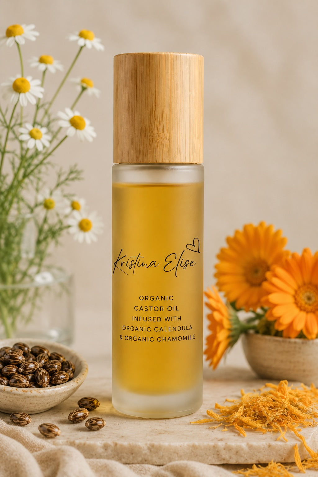 NEW! Calendula + Chamomile Infused Castor Oil (pre-order)